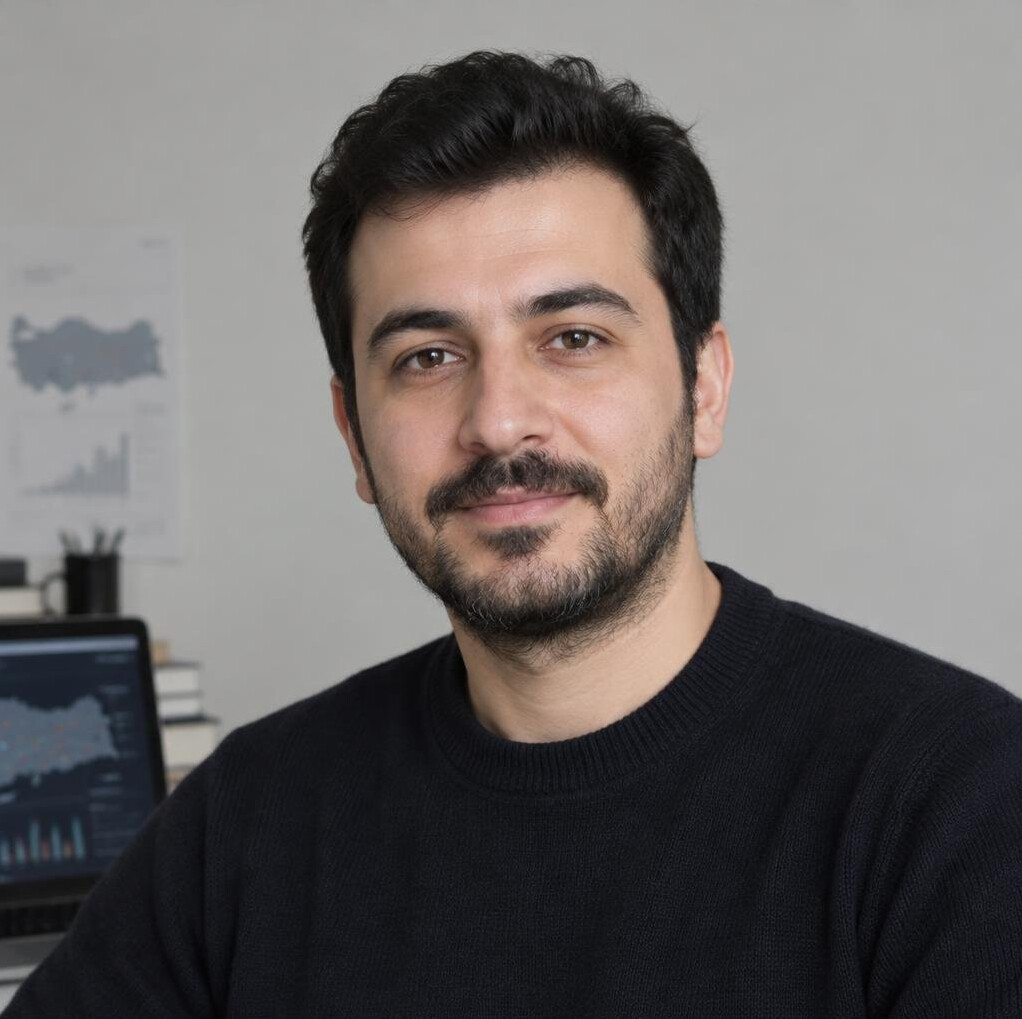 Portrait of a Turkish man data journalist